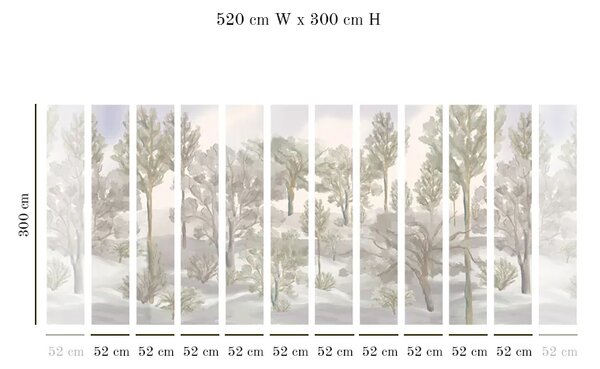 VLADILA Foggy Forest - tapeta