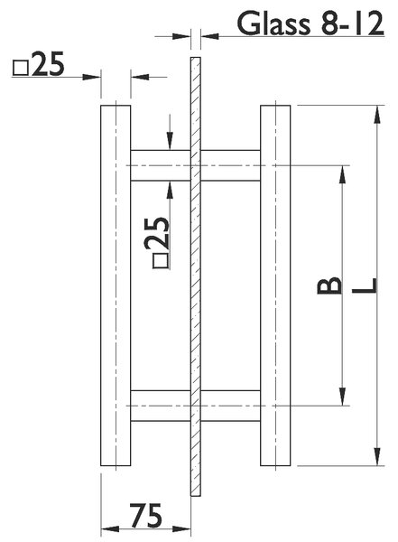 DVERNÉ MADLO TWIN FHR 118031 - kus (CM), Twin CM (čierny mat)