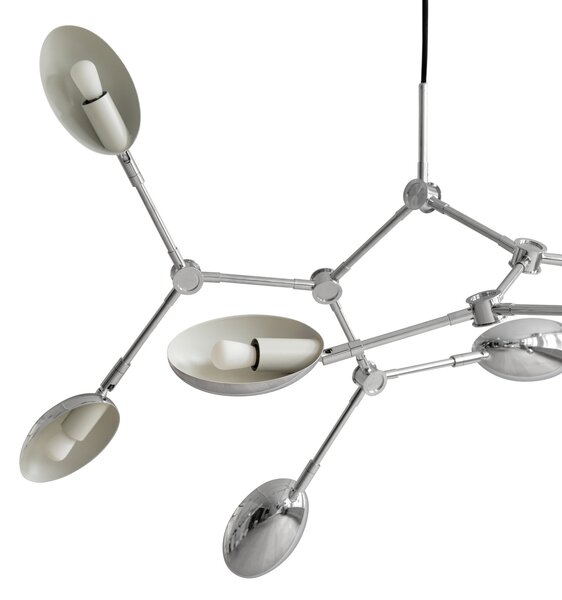 Lustre 101 COPENHAGEN, Drop, Metalická, Chodba, Hliník, Dizajnový