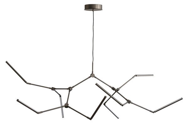 Lustre 101 COPENHAGEN, Stick, stmievateľné, Bronzová / Stará Mosadz, Obývacia izba, Hliník, Dizajnový
