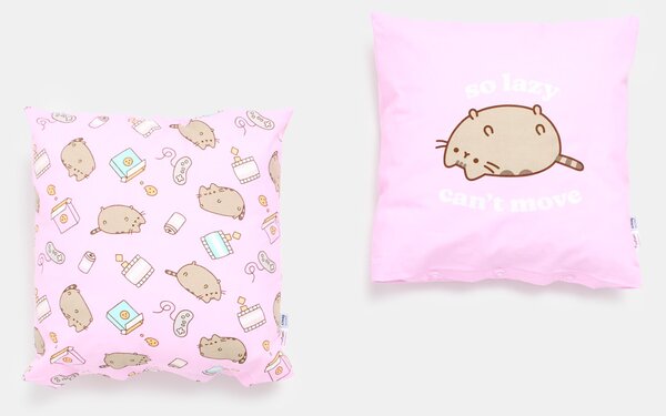 Sinsay - Obliečky na vankúš 2 balenie Pusheen the Cat - orchideová