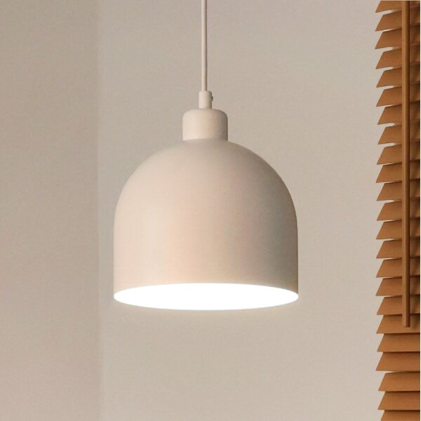 Duolla - Závesný luster na kábli IRONLINE 1xE27/15W/230V pr. 17 cm biely