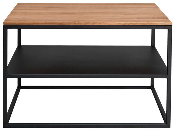 KONFERENČNÝ STOLÍK, čierna, farba duba, drevo, kov, 65/65/41,5 cm Johann Jakob - Stolíky do obývačky