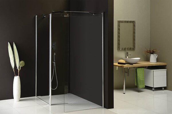 Polysan Polysan, MODULAR SHOWER zástena s pojazdy 1000 mm, čierna, MS5-100B