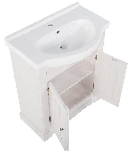 Comad Umývadlová skrinka Romantic 861 2D biela borovica