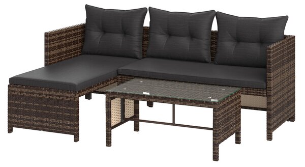 TERASOVÁ SEDACIA SÚPRAVA kov, plast, sklo Ambia Garden - Online Only záhrada, Online Only