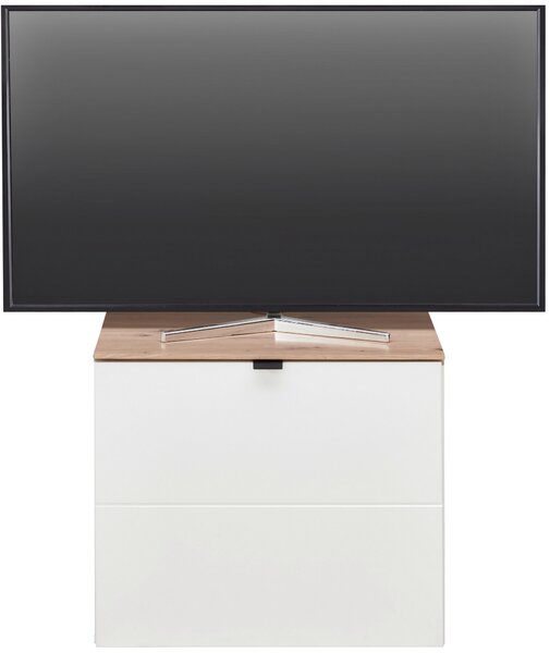 SKRINKA POD TV, biela, dub artisan, 60/62/44 cm Hom`in - TV nábytok