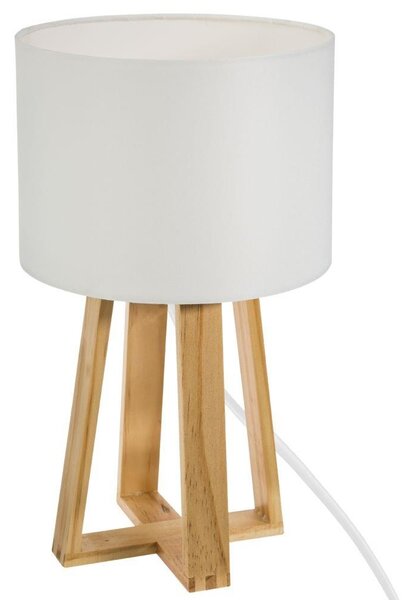 DekorStyle Nočná lampa Molu biela 34,5 cm