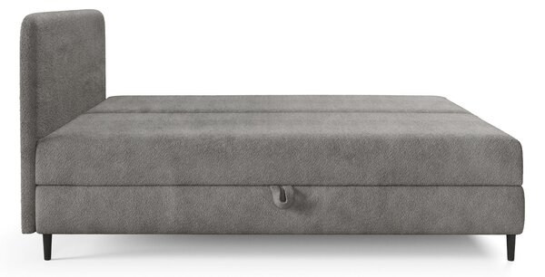 Čalúnená boxspring posteľ s úložným priestorom Fubu 120x200 - tmavosivá