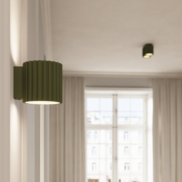 Sollux SL.1796 - Nástenné svietidlo AURA 1xG9/10W/230V zelené
