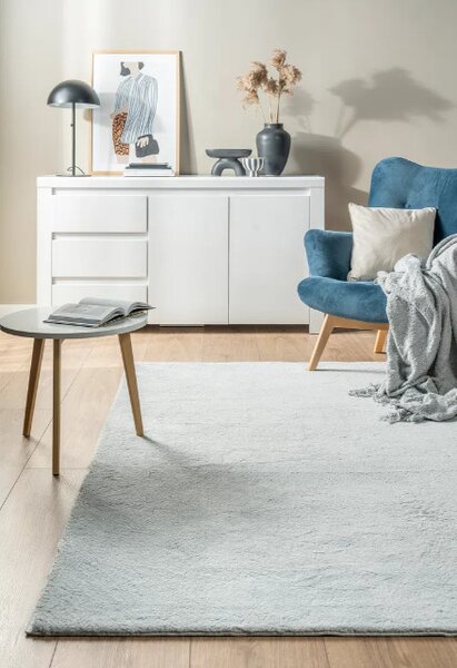 Protišmykový koberec MELLOW svetlosivý