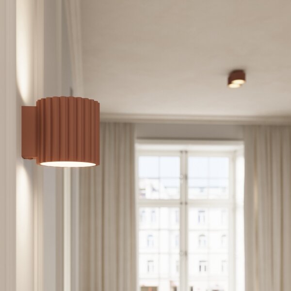 Sollux SL.1808 - Bodové svietidlo AURA 2xGX53/10W/230V hnedá