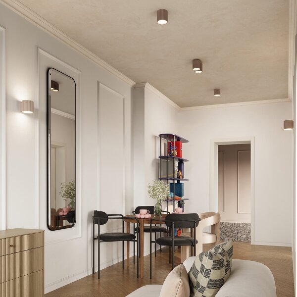Sollux SL.1816 - Nástenné svietidlo AURA 1xG9/10W/230V taupe