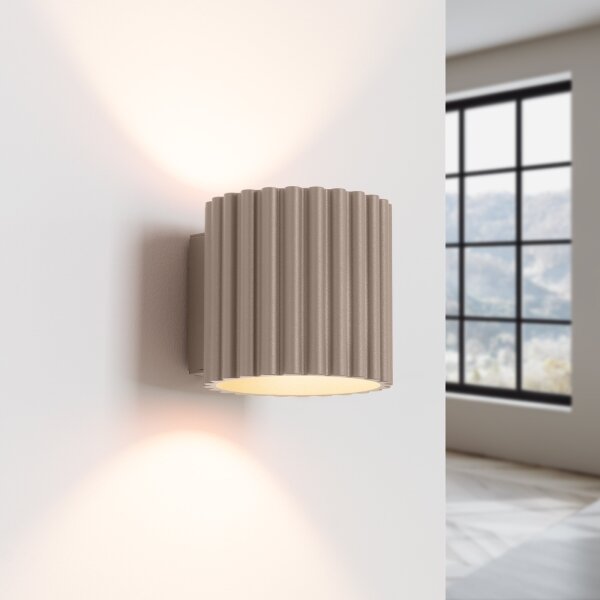 Sollux SL.1816 - Nástenné svietidlo AURA 1xG9/10W/230V taupe