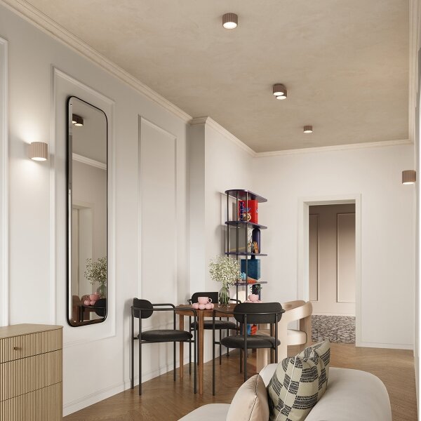 Sollux SL.1818 - Bodové svietidlo AURA 2xGX53/10W/230V taupe