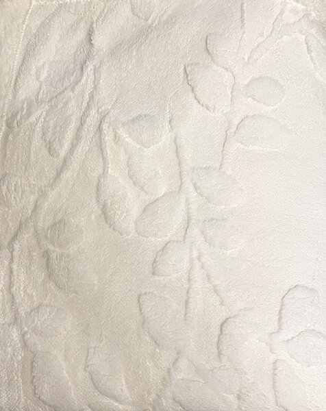 Deka Flower luxury baranková z mikroplyšu biela 150x200cm TiaHome