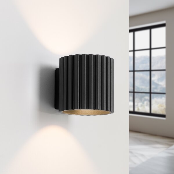 Sollux SL.1786 - Nástenné svietidlo AURA 1xG9/10W/230V čierna