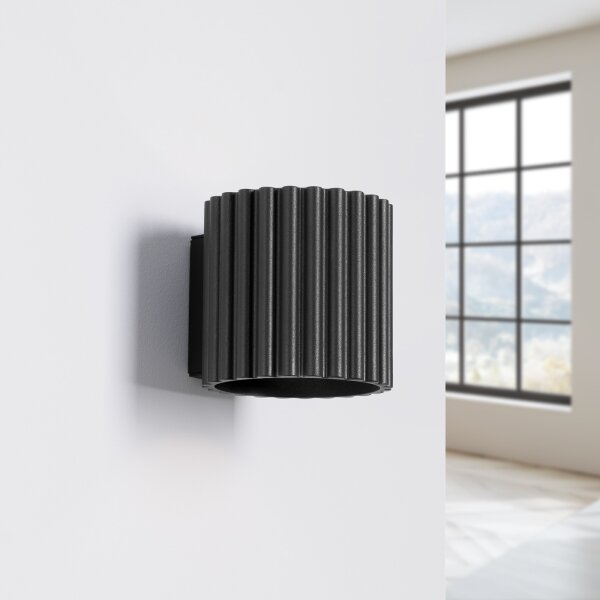 Sollux SL.1786 - Nástenné svietidlo AURA 1xG9/10W/230V čierna