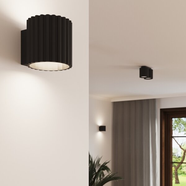 Sollux SL.1786 - Nástenné svietidlo AURA 1xG9/10W/230V čierna