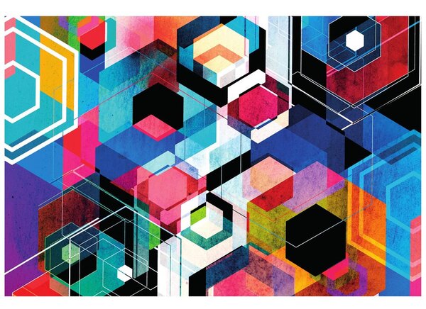 Tapeta abstraktná geometria