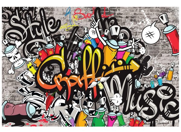 Tapeta farebné graffiti