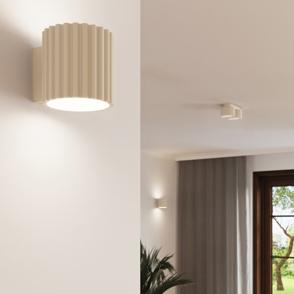 Sollux SL.1793 - Bodové svietidlo AURA 2xGX53/10W/230V krémové