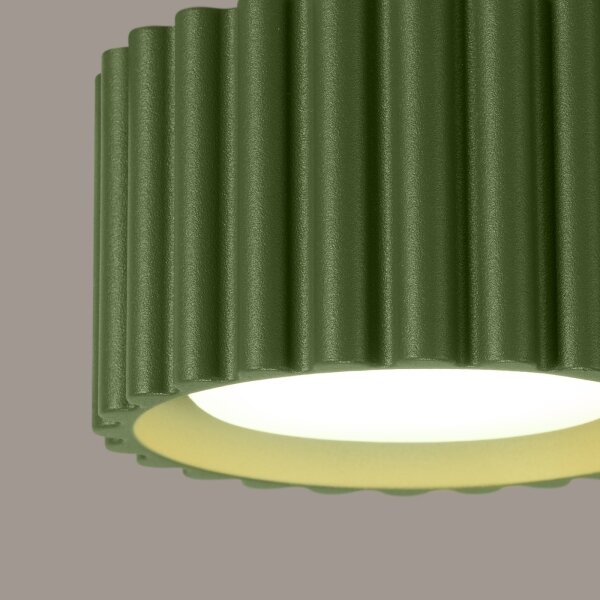 Sollux SL.1797 - Bodové svietidlo AURA 1xGX53/10W/230V 6 cm zelené