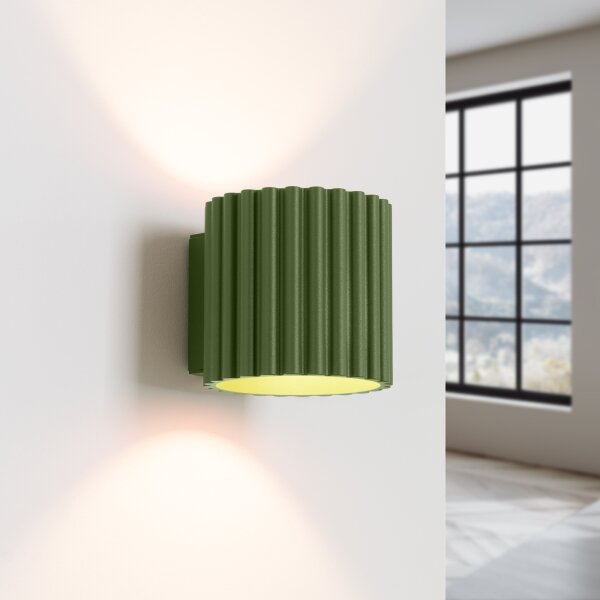 Sollux SL.1796 - Nástenné svietidlo AURA 1xG9/10W/230V zelené