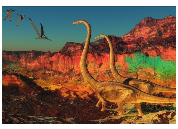 Tapeta svet dinosaurov