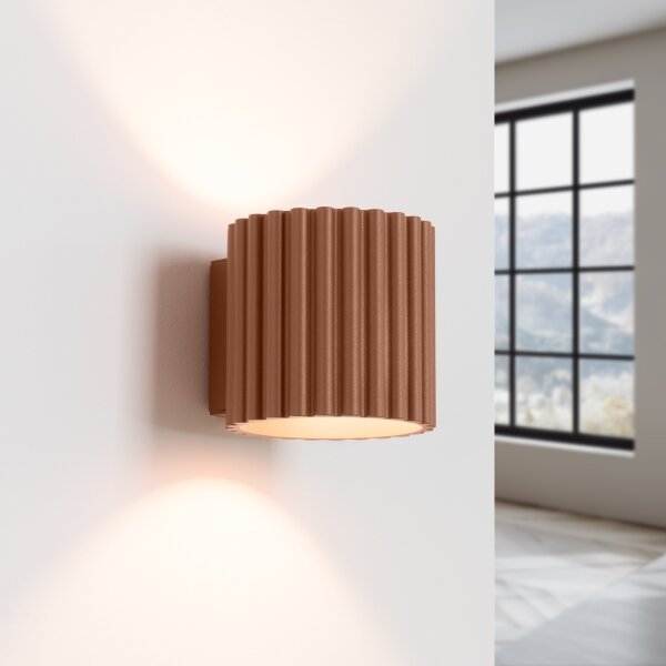 Sollux SL.1806 - Nástenné svietidlo AURA 1xG9/10W/230V hnedá