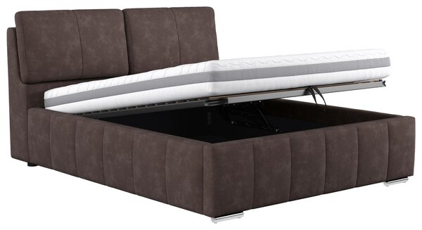 ČALÚNENÁ POSTEĽ, 180/200 cm, hnedá Welnova - Postele
