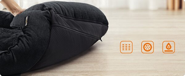 SONGMICS Peliešok pre psov Alexis 110 cm sivý