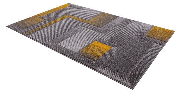 Koberec v okrovožltej a sivej farbe 80x160 cm Meteo – FD