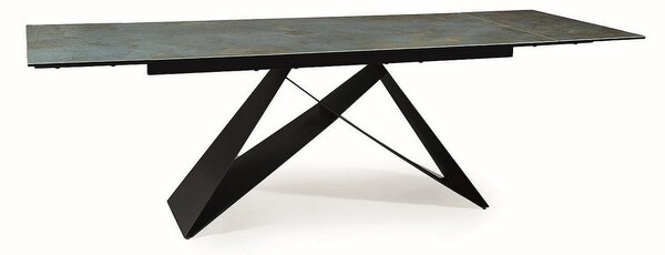 Jedálenský stôl Westin II 160 x 90 cm, tyrkysová