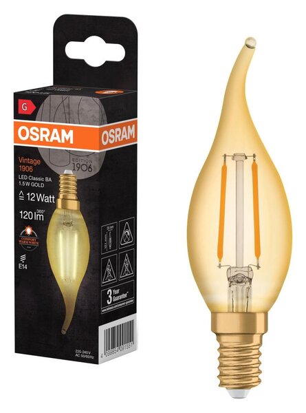 LED žiarovka retro filament E14/1,5W/230V 2400K - Osram