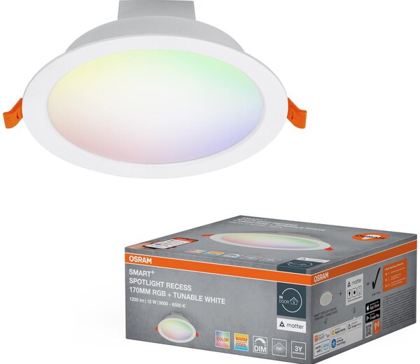 Osram - LED RGB stmievateľné podhľadové svietidlo SMART+ DOWNLIGHT LED/12W/230V Wi-Fi