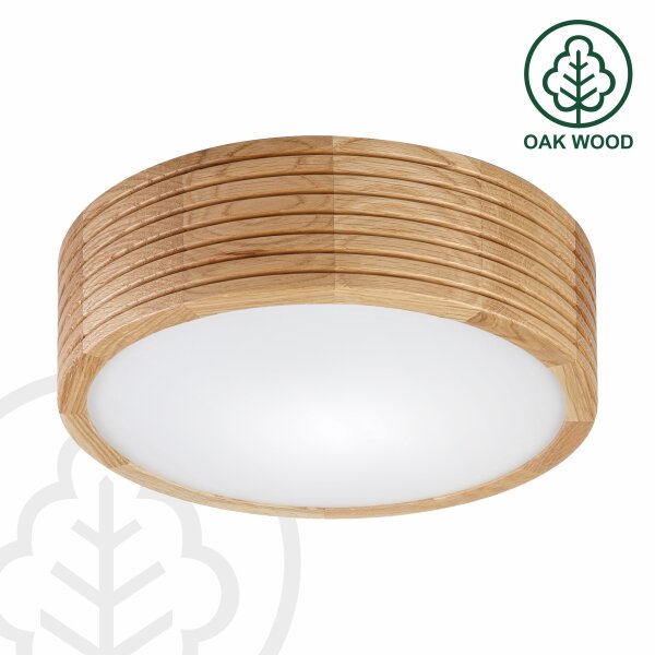 Brilagi - LED stropné svietidlo CARVALHO MODERN 1xE27/60W/230V pr. 27,5 cm dub