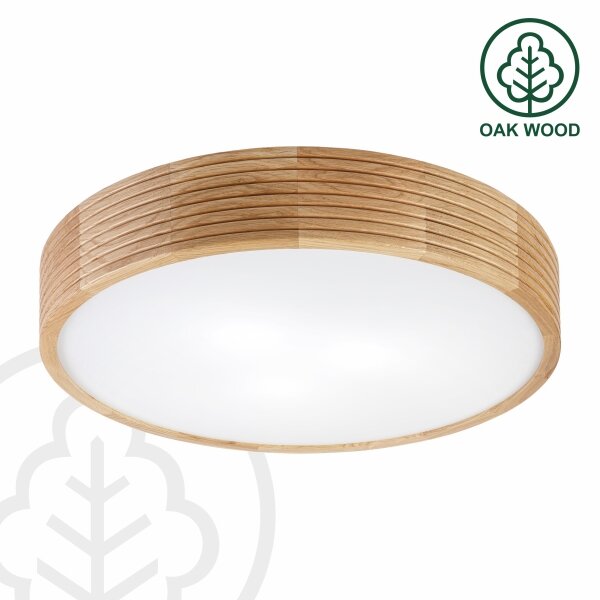 Brilagi - LED stropné svietidlo CARVALHO MODERN 3xE27/60W/230V pr. 47,5 cm dub
