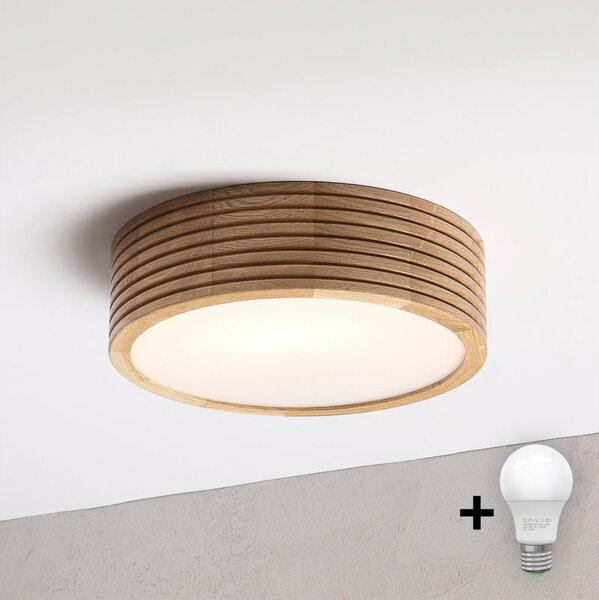 Brilagi - LED stropné svietidlo CARVALHO MODERN 1xE27/60W/230V pr. 27,5 cm dub