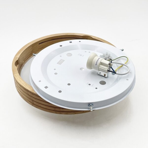 Brilagi - LED stropné svietidlo CARVALHO MODERN SLIM 1xE27/60W/230V pr. 27,5 cm dub