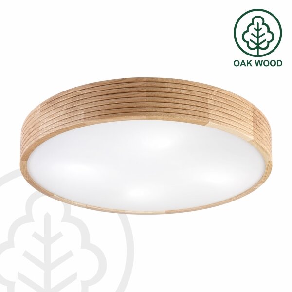 Brilagi - LED Stropné svietidlo CARVALHO MODERN 4xE27/60W/230V dub pr. 57,5 cm