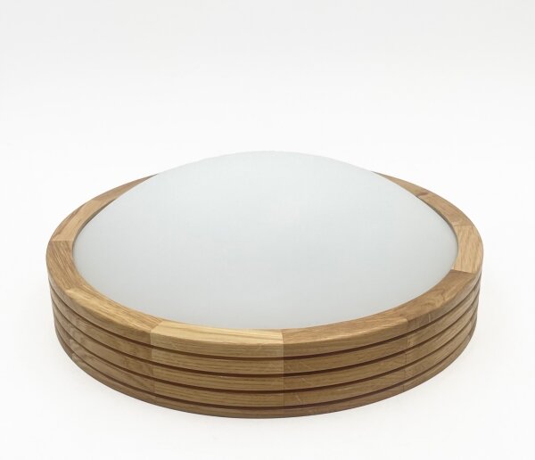 Brilagi - LED stropné svietidlo CARVALHO MODERN SLIM 1xE27/60W/230V pr. 27,5 cm dub
