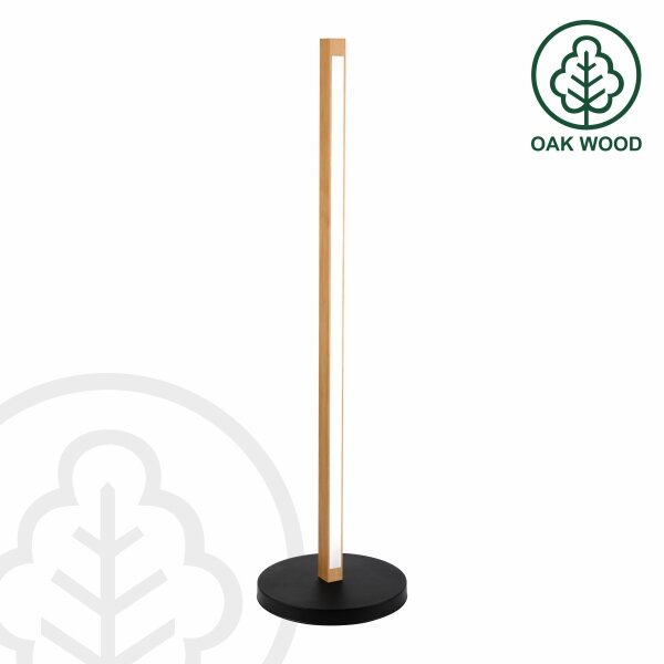 LED stojacia lampa VERDE LED/18W/230V 3000K dub/čierna