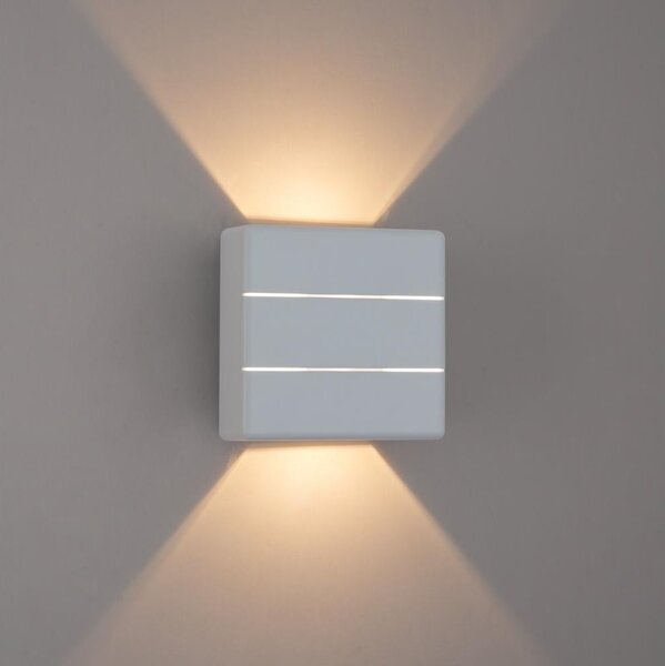 Brilagi - LED vonkajšie nástenné svietidlo DOUBLERAY LINE LED/6W/230V biela IP54