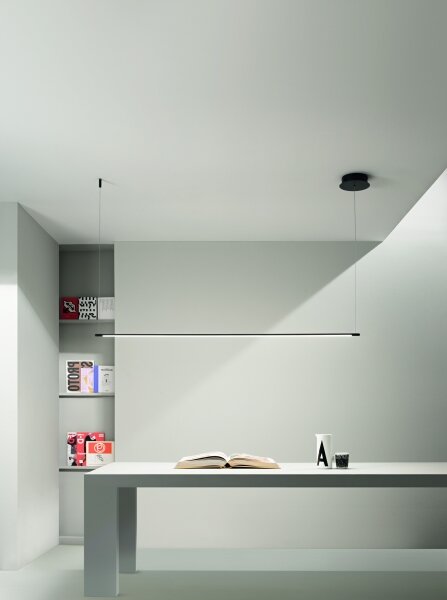 Ondaluce - LED Stmievateľný luster na lanku GENIUS LED/28W/230V čierna