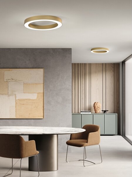 Ondaluce - LED stmievateľné stropné svietidlo GLOBUS LED/40W/230V pr. 60 cm zlaté