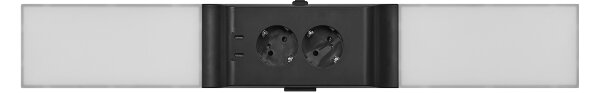 Osram - stmievateľné LED svietidlo pod linku so zásuvkami UNDERCABINET LED/10W/230V čierne