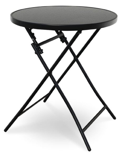 Záhradný balkónový set Macario - 2 miesta, čierna