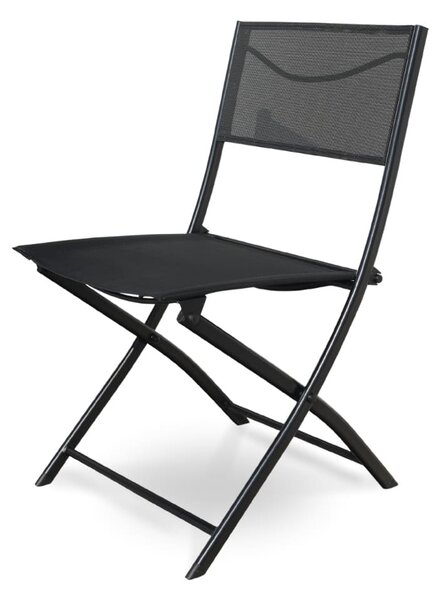Záhradný balkónový set Macario - 2 miesta, čierna
