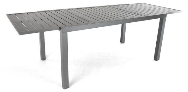 Záhradný stôl Mirolo, 160–240 × 89 cm, sivá